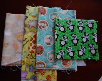 Destash Cotton Fabric - Animals