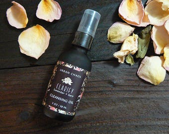 Organic Face Wash - Moisturizing Oil Cleanser, Organic Makeup Remover with Lavender for Oily & Dry Skin by Urban Chaos