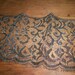 Metallic gold/black silk lace 1910s authentic yardage by the yard