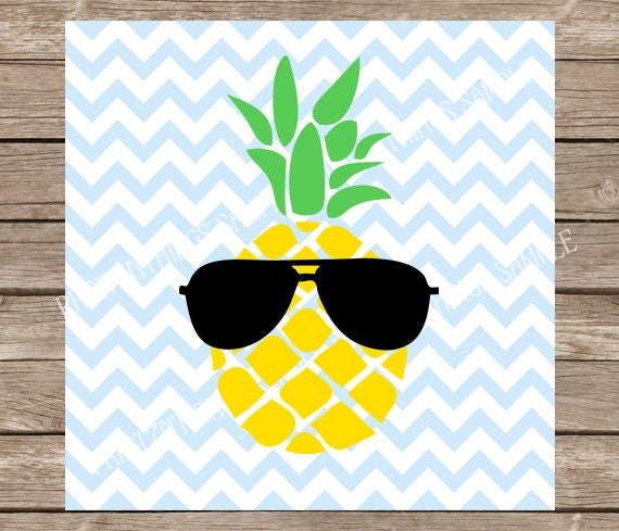 Download Pineapple svg Sunglasses hawaii SVG cut file svg beach