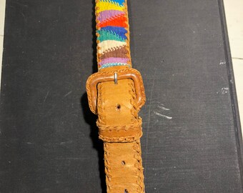 Vintage leather belt western