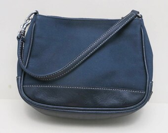 Small black Coach Bag Leather fabric