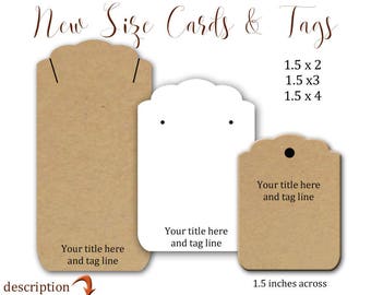 Jewelry Display, Earring Cards, Jewelry Cards,