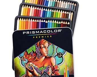 Drawing Colored Pencils Artist Prismacolor 72 Count Premier Set Shading adult coloring book illustrating drafting