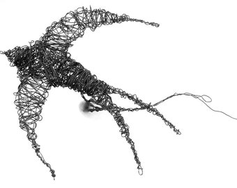 Wire Swallow Sculpture Tutorial and Template PDF