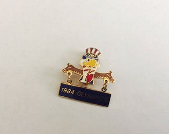 1984 Olympics Metal and Enamel Pin