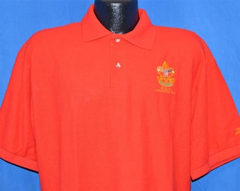 90s Boy Scouts Class B Uniform Polo Shirt Large