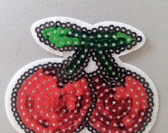 Iron On Patches, Cherry Iron on Patche, Clothes Decoration tool, Badge sticker