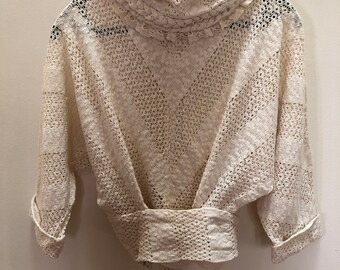 VINTAGE Koos Van Den Akker boho peasant top with matching Boho Skirt - SIZE S DESIGNER vintage