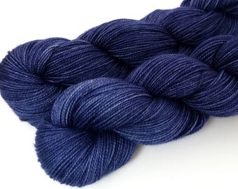 Stonewash, Blue, Gray, ColorPurl Ritzy Sock, Hand Dyed Yarn, Merino Cashmere Nylon, MCN, Sock Weight, 400 yards