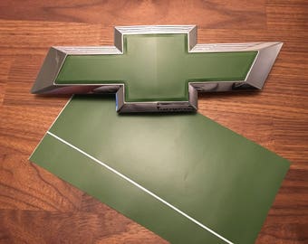2# Vinyl Sheets To Overlay And Cut For Car Bowtie Emblems Grill & Rear