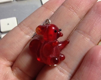 Squirrel Lamp Work Earrings