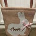 Personalized Easter Basket, Burlap, Bunny, storage, Name, Monogram, boy, girl, pink, blue, lavender, purple