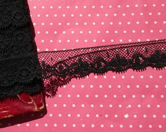 Antique Lace Vintage Lace Black Valenciennes French Lace