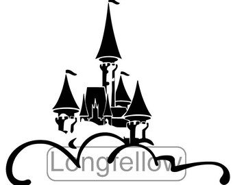 disney magic kingdom logo silhouette