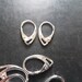 2 pairs of clasps earrings 925 Sterling Silver Clasp hook