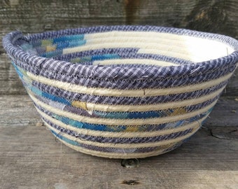 Buttercream Fabric Coiled Basket