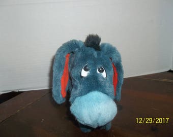 vintage sears gund walt disney winnie the pooh bear friend eeyore plush 8" tall