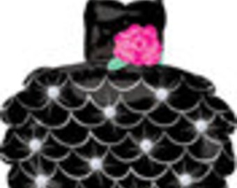 Little Black Dress Balloon, Bachelorette Party, Girls Night Out, Prom, Ladies Night, Birthday Party, Party Decoration, Party Balloon, 28"