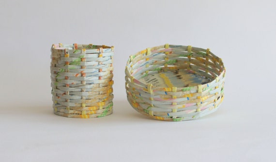 Rolled Paper Basket Set