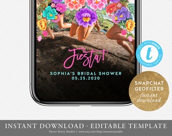 Fiesta Snapchat Geo Filter | Editable Geofilter | Mexican, MEXICANA, Succulent, Cactus, Fiesta, Summer | DC049