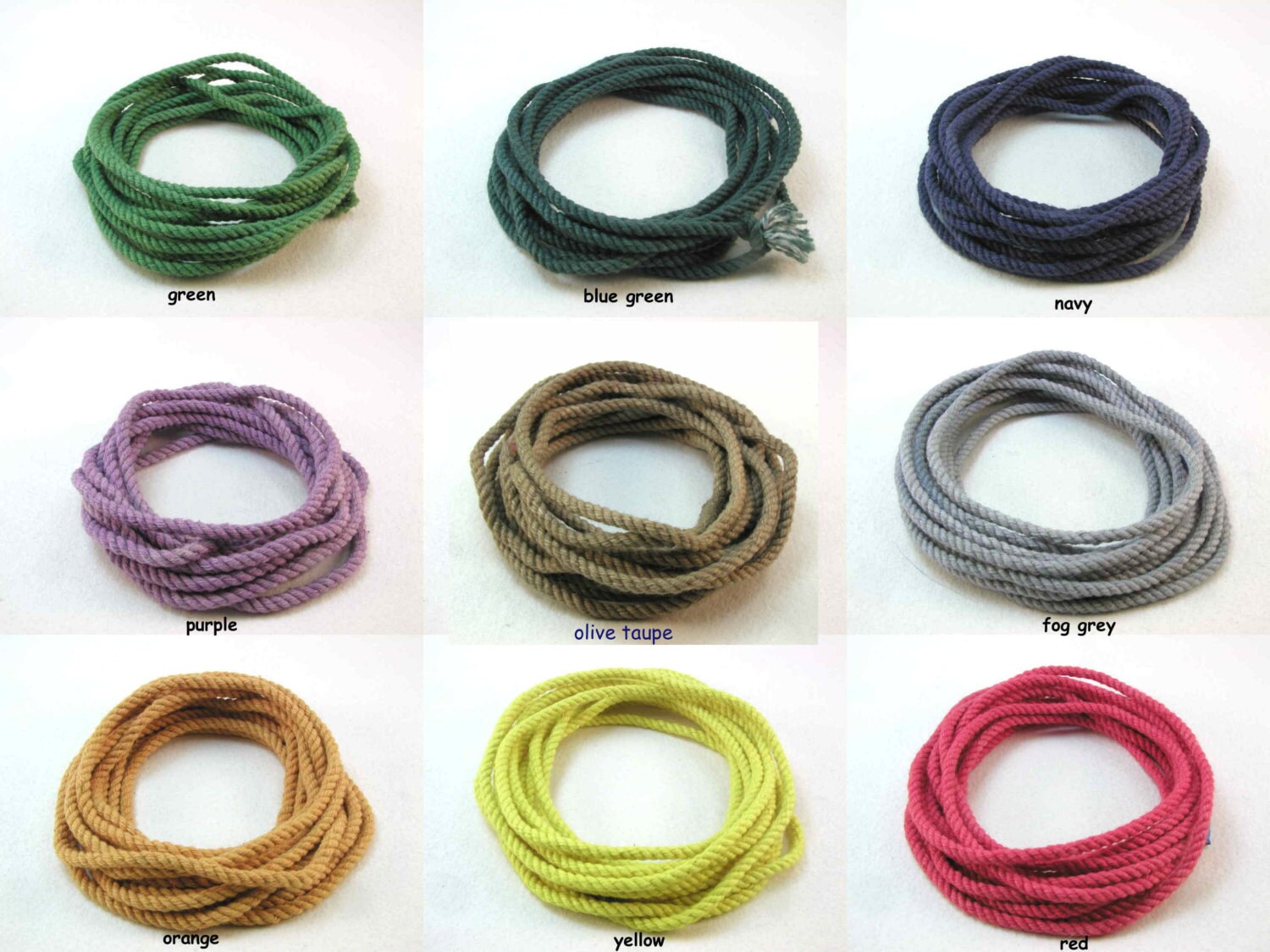 Rope Bracelet Kit Cotton Cord Hand Dyed Plus Zoom