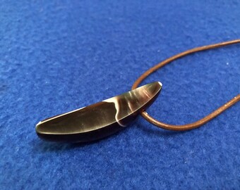 Handcrafted canoe necklace