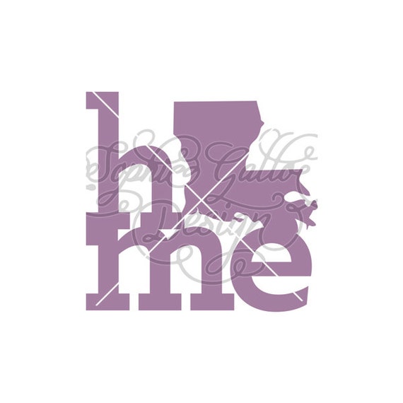 Home State Louisiana SVG DXF digital download files for