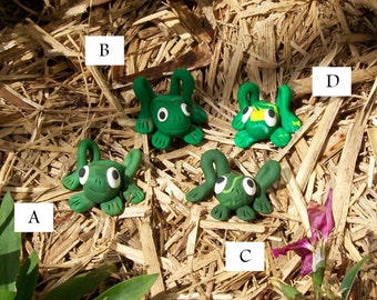 Frogs - Polymer Ornaments (Group 2)