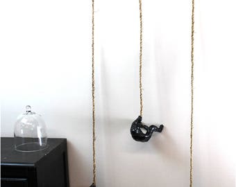 Metal Wall Mount Climbing People Men Woman Sculptures Rock Mountain Climber Art