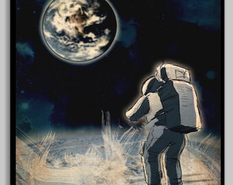 Alan Shepard NASA Space Poster