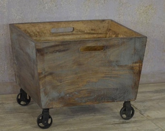 Solid Wood Recycle Box