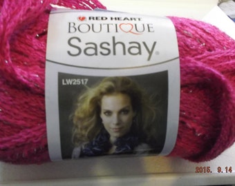 Red Heart Boutique Sashay Yarn Pink # 1701