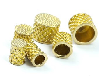 7 X 8.5 mm 6.2 mm inner without loop cord tip ends, raw brass ends cap, ENC6 1582R