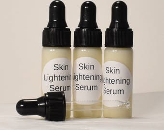 SAMPLE Skin Lightening Nourishing Serum 73% Org Age Spots, Acne Scars, Freckles & Pigmentation Correction MSM/Niacinamide/Vitamin C/Rosehip
