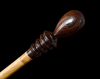 Walking Stick In Wenge & Burl - Walking Cane