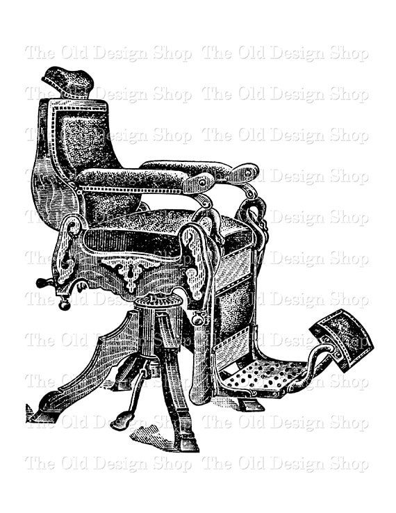 Antique Barber Chair Vintage Printable Clip Art Digital Antique Barber Chair Vintage Printable Clip Art Digital Download Transfer Image - Antique Barber Chair Vintage Printable Clip Art Digital
