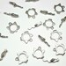 15mm Cat & Mouse Pewter Silver Toggle Clasp - Set of 3