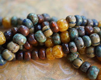 NEW Stock..Aged Picasso, Seed Beads, Seed Beads, Beads