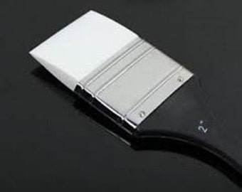 Bookbinding supply, glue spreading tool, silicon glue brush, silicone brush, bookbinding tool, Color Shaper 2"