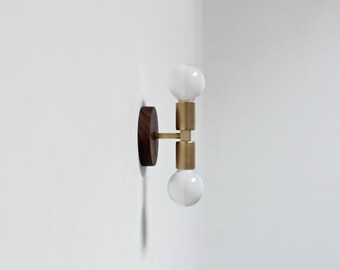 brass sconce, mid century light, wall lamp, bathroom light, industrial lighting