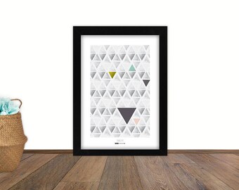 A3 poster - geometric - Scandinavian style