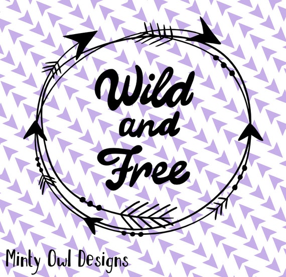 Download Cricut SVG PNG Wild & Free SVG Arrows Tribal Frame