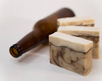 Guinness Swirls | Beer Soap | Made with Oats Cocoa and Beer | All Natural Soap | Gifts for Men | Fatty's Soap Co.