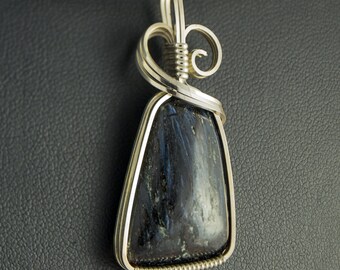 Astrophyllite Pendant in Silver Wire