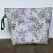 CUSTOM Listing for Marie, Knitting Project Bag, Zippered Project Bag, Shawl Knitting, Wedge Bag MEDIUM in Purple Floral Fabric