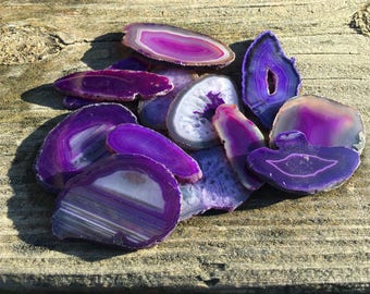10 Purple Agate Slabs