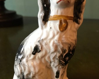 Antique Staffordshire Ceramic Spaniel