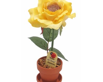 8th Anniversary gift - bronze rose