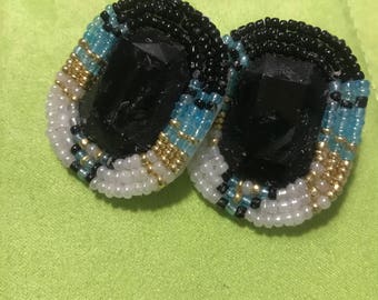 Beaded native earrings